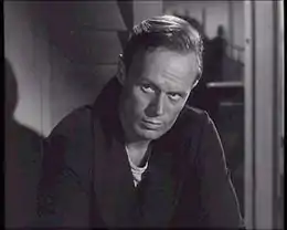 portrait de Richard Widmark dans le film "Panique dans la rue" de 1950