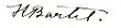 Signature de Kazimierz Bartel