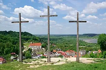 Calvaire à Kazimierz Dolny, Pologne.