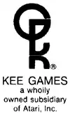Logo de Kee Games, précisant « filiale d'Atari Inc. ».