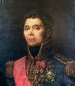 Portrait d'un général français de Napoléon.