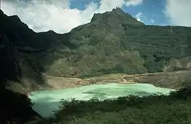 Le Kelud et son lac de cratère