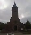 L'église de Ottergem vue de face