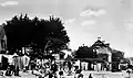 La plage de Kermahé vers 1935 (carte postale).