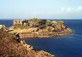 Fort vu du nord de la presqu'île de Kermorvan