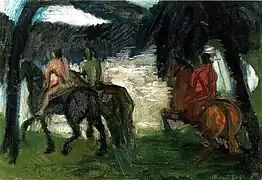 Trois cavaliers (Három lovas), 1910.