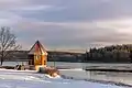 Le lac de barrage de la Kerspe. Janvier 2019.