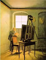 Caspar David Friedrich dans son atelier, 1819Alte Nationalgalerie, Berlin