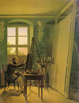 Georg Friedrich Kersting, Matthäi dans son atelier, 1812