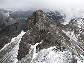 Vue de la Kesselspitz depuis le Glasfelderkopf.