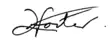 Signature de Kevin Foster