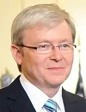 Kevin Rudd,ex-premier ministre australien,photographié en 2010.