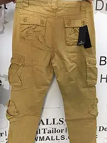 Pantalon cargo beige