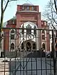 vue de l'entrée de la synagogue