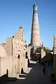 Minaret de la médersa Islam Khodja à Khiva.