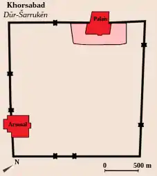 Dur-Sharrukin (Khorsabad) à la fin du VIIe siècle.