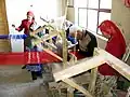 Tissage artisanal de la soie en Chine (Hotan)