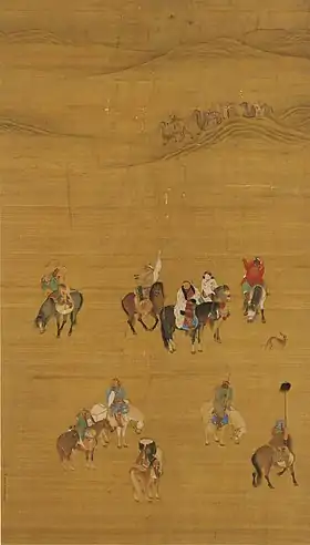 《元世祖出猎图》Rouleau de campagne de chasse de la dynastie Yuan (1280)