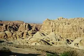 Le djebel Khubtha vu depuis Wadi Musa