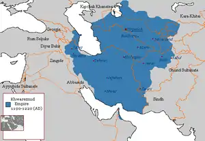 L'empire khorezmien juste avant l'invasion mongole