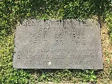 Pierre tombale honorifique de Rockwell à Morristown.