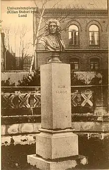 Kilian Stolbaeus, Place de l'Université de Lund.