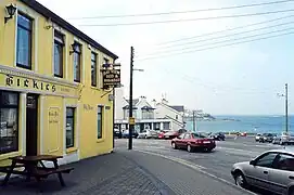 La baie vue d'Hickie's pub.