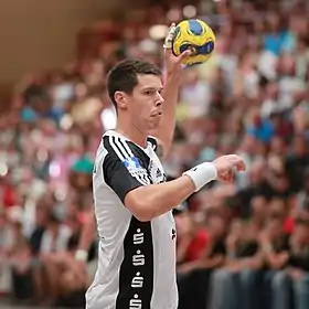 Kim Andersson en 2009 sous le maillot du THW Kiel