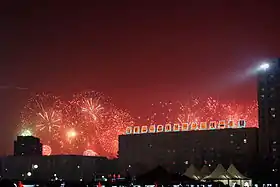 Feux d'artifice à l'occasion du Jour du Soleil