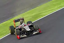Photographie de Kimi Räikkönen en dérive dans les dernières minutes de la session