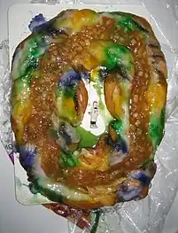 King cake, Nouvelle-Orléans.