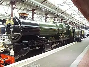 Locomotive King George V dans le musée de la Great Western Railway à Swindon.