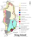 Géologie de l'île King .