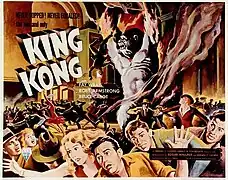 Affiche originale du film King Kong sorti en 1933.