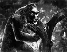 Photographie promotionnelle du film King Kong sorti en 1933.