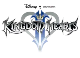 Logo de Kingdom Hearts 2, où il est écrit « Kingdom Hearts » avec le chiffre romain II (2) en arrière-plan.
