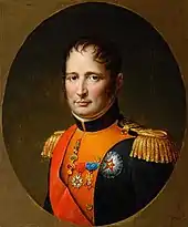 Portrait en buste du roi Joseph en uniforme d'officier espagnol.