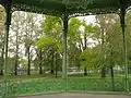 Vue du parc et de l'Allier depuis le kiosque.