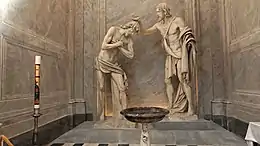 Le Baptême du Christ (Francesco Mochi), de l'église San Giovanni Battista dei Fiorentini de Rome