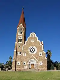 L'église luthérienne de Windhoek.