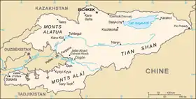 carte : Géographie du Kirghizistan