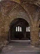 La salle capitulaire de l'abbaye.