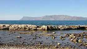 La péninsule, vue de la baie de Kissamos