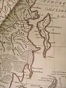Carte anglaise de 1722 où elle est nommée « Sahalien Ula Hata ou I. Sagalin »