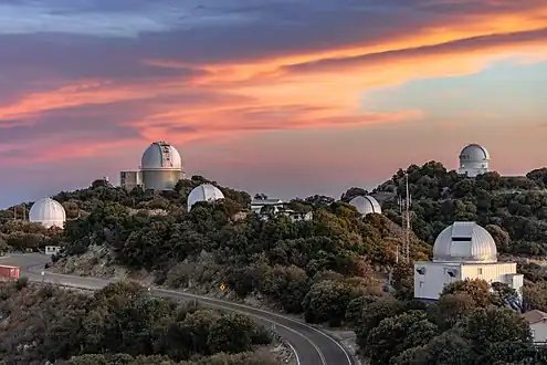 Divers télescopes de l'observatoire. Janvier 2023.