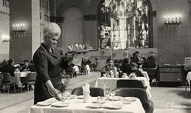 Restaurant de la gare en 1970.