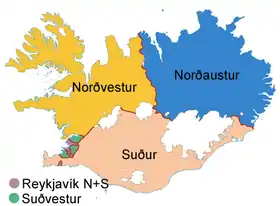 Localisation de Circonscription d'Islande