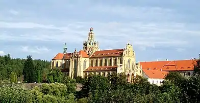 Abbaye de Kladruby : vue générale.