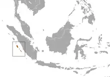 4 îles à l'ouest de Sumatra en Indonésie