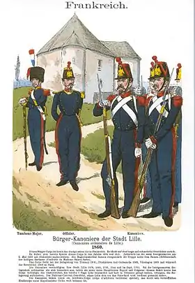 Image illustrative de l’article Bataillon des canonniers sédentaires de Lille